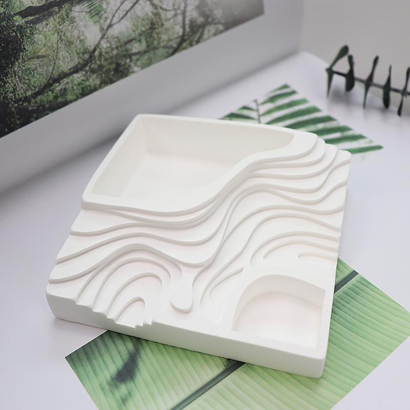 Square Terrace Flowerpot Epoxy Resin Mould Silicone Potting Mould Diy Concrete Cement Gypsum Flower Pot Handmade Making