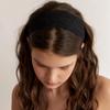 sheer lace headband - black