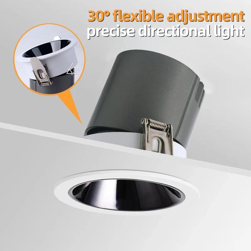 LED Downlight Ceiling AC110-240V 5W 7W 10W 12W 15W Spotlight Cold Warm White Round Recessed Lamp LED Spot Light Lighting