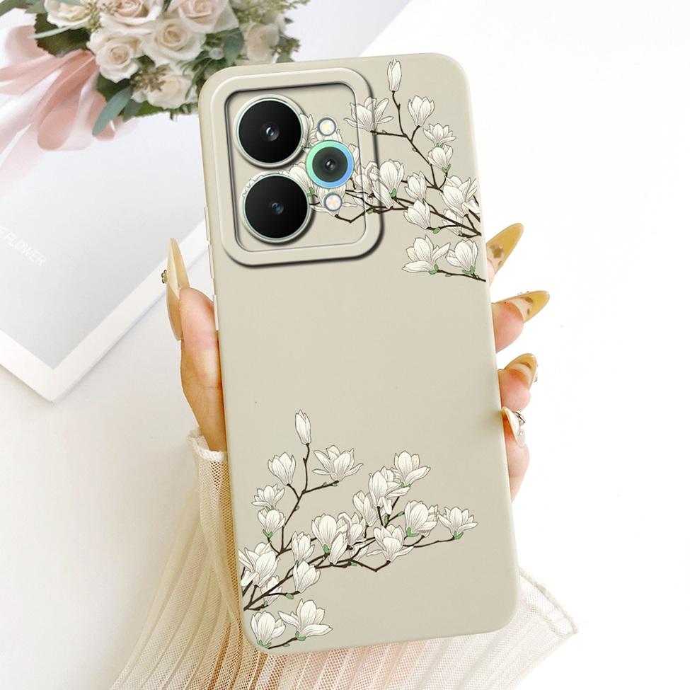 Cover For Realme 15 Pro Casing RMX5101 Silicone Luxury Fashion Flowers Kawaii Cute Painted Shockproof Phone Case