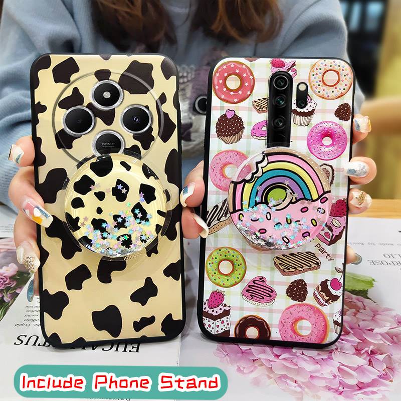 Waterproof protective Phone Case For Redmi A4 5G Dirt-resistant Soft Case Durable Quicksand Skin feel silicone TPU cute