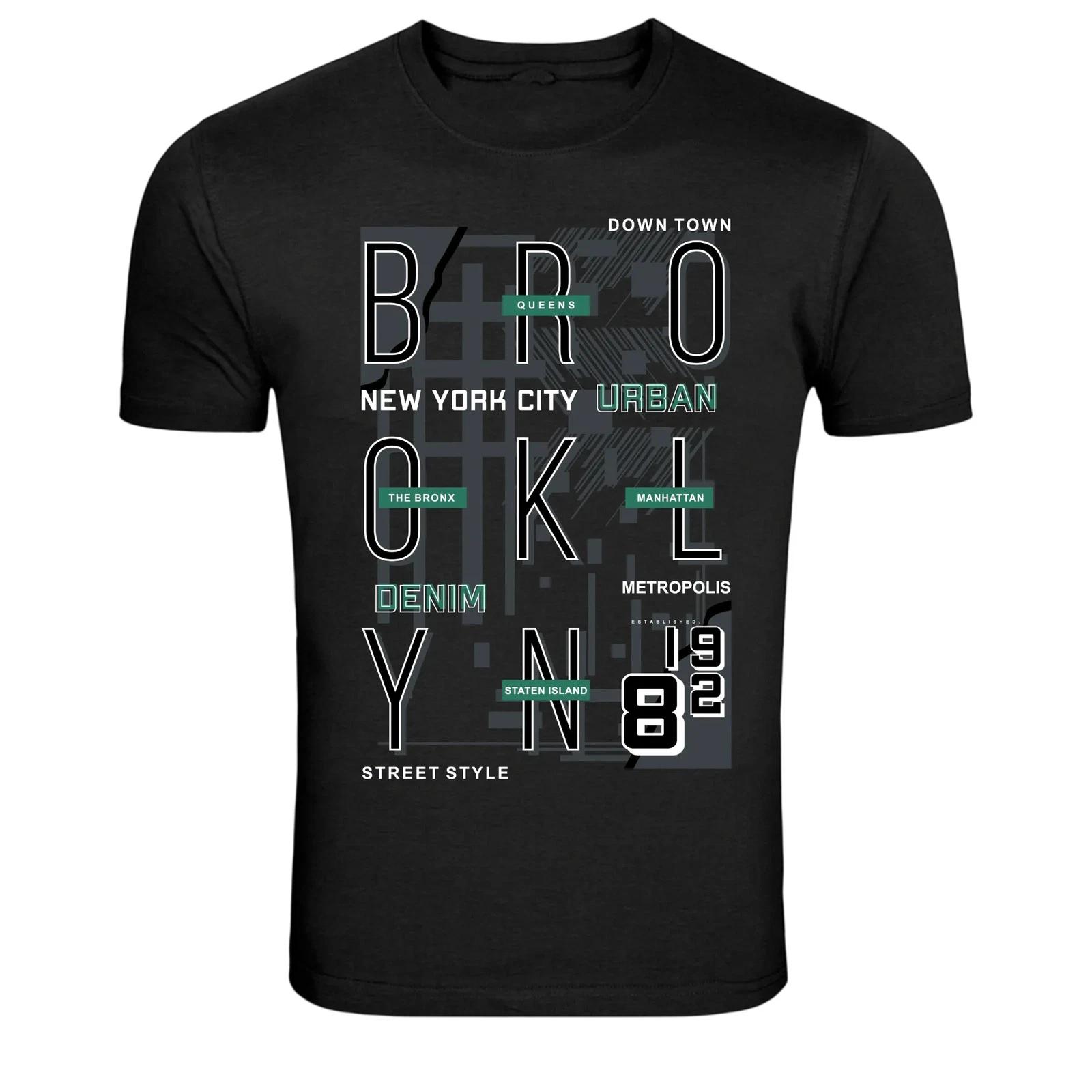 Brooklyn NYC Urban Denim 1982 Street Style Graphic T-Shirt XXL