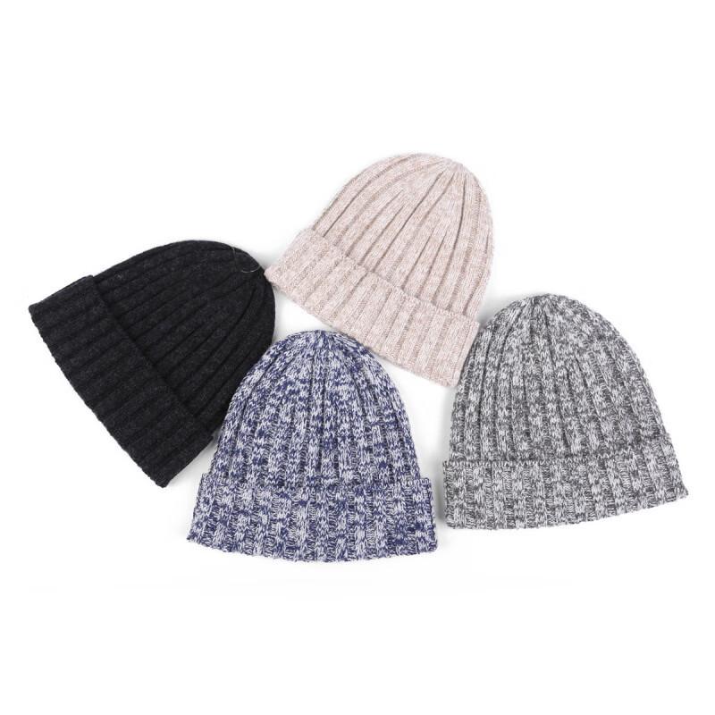Xuelunduo Classic Cashmere Wool Blend Knit Beanie