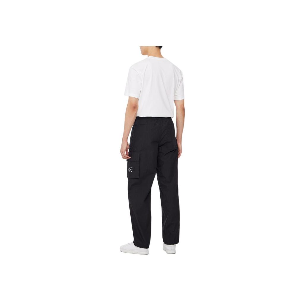 Calvin Klein Straight Simple Solid Color Work Pants Men bottoms Black J325125-BEH
