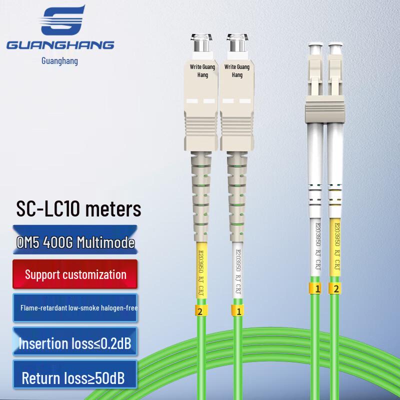 Guanghang OM5 Ten Gigabit Multimode Fiber Optic Patch Cable