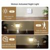 1PC LED noční světlo, lampa se senzorem lidského pohybu USB C dobíjecí skříňové světlo, bezdrátové LED nástěnné svítidlo na schodiště, kuchyňská postel