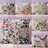 Brokenlooking Petals Cushion Cover Natural Linen Pillow Case DoubleSided Print Decorative Sofa Pillowcase Home Decor Gift