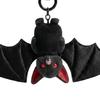 Plüsch Schwarze Fledermaus Schlüsselanhänger Gothic Verwandlungsfähige Fledermaus Schlüsselring Anhänger Rucksack Tasche Geldbörse Anhänger Halloween Geschenk für Fledermausliebhaber