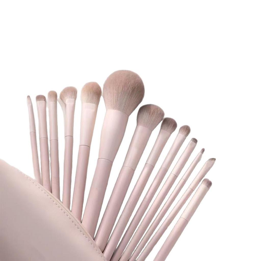 Tao Yao Portable Makeup Brush Set: Eyeshadow, Blush, Contour, Blending, Nose Shadow, Foundation Brushes with Storage Bag