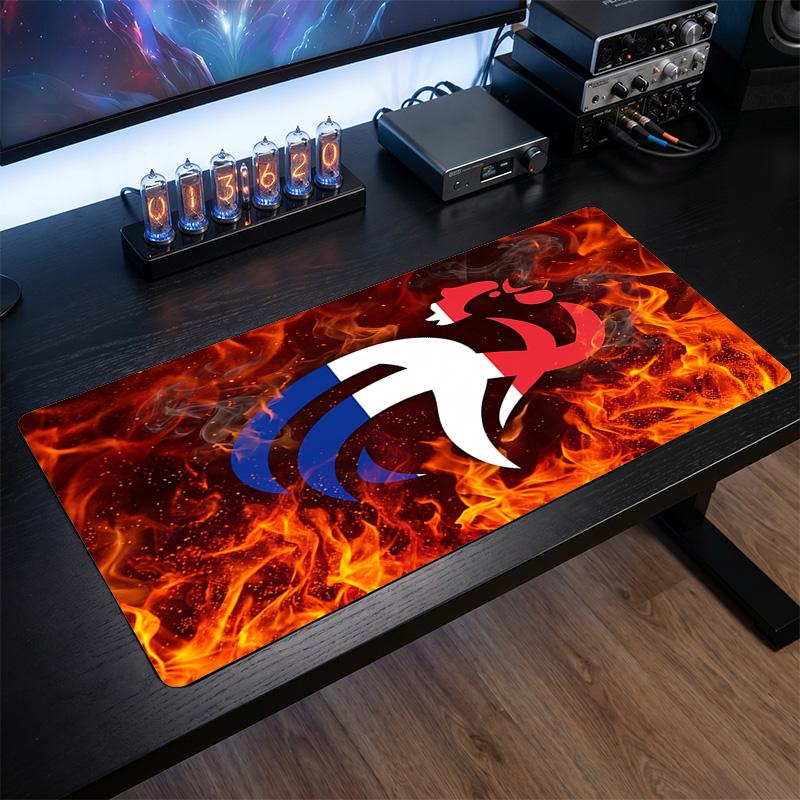 Tappetino Mouse Scudo Calcio Francia, Tappetino da Scrivania Esteso in Gomma Antiscivolo per Gaming Ufficio Laptop Regalo per Fan