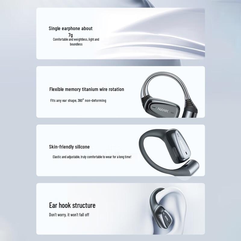 

NANK OE Air Open-Ear Sports Bluetooth Headphones