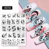 NICOLE DIARY Leaves Flower Nail Art Stamping Plates Drawing Template Geometric Stripe Line 3D Image Stencil Mold Printing Tools