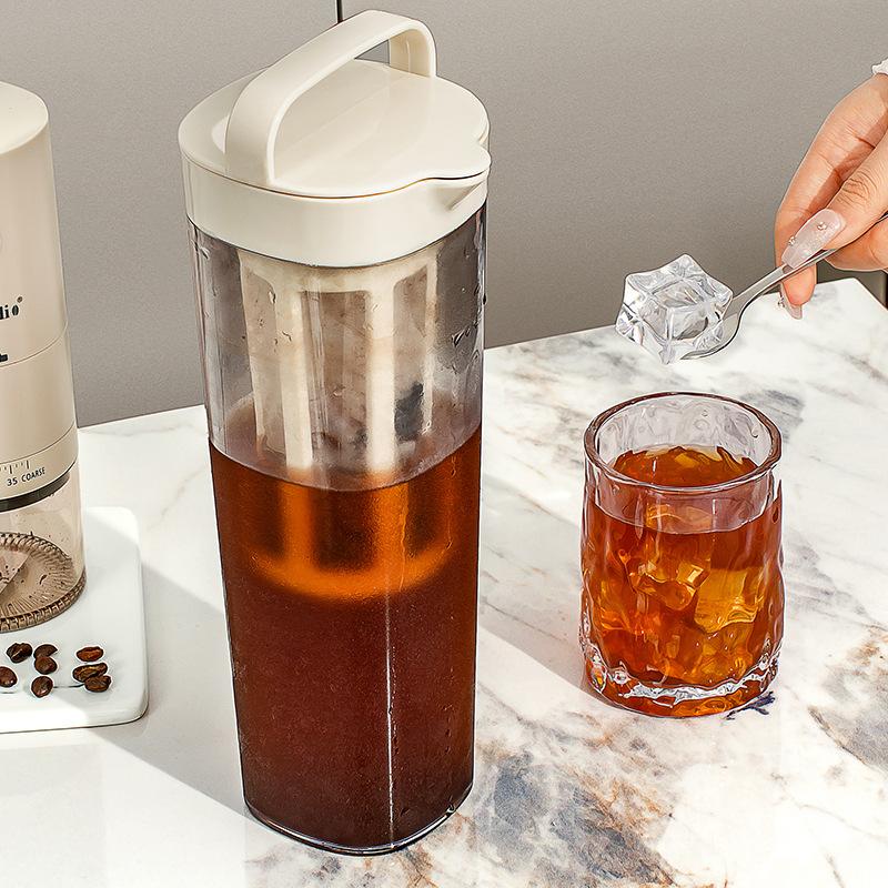 RefrigeratorCold Water KettleFruit Extraction PotHigh-temperature Resistant Cold Bubble Teapot Ice Drip Cup