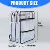 Industrial Grade 18Inch Anti Statics PVC Tool Backpack Heavy Duty Clear Mesh Compartments For Electronics Technicians
