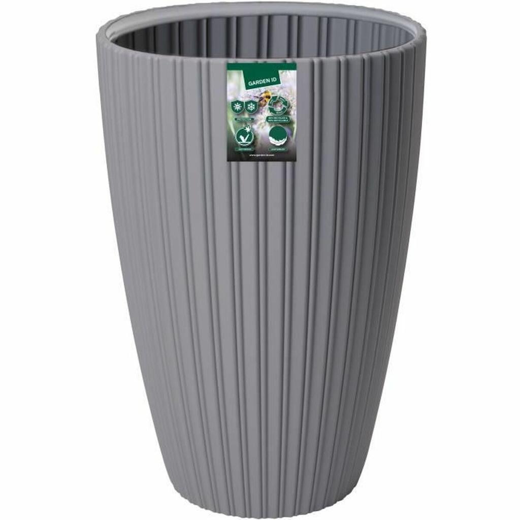 Plant Pot Garden ID Fancy Grey Polyethylene 40 X 58 Cm