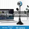 Driver-Free 2K HD USB Video Conferencing Camera with Desktop Mic
