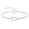 Love Knot Bracelets for Women 14K Gold Plated Dainty Snake Chain Infinity Bracelet Adjustable Stainless Steel Jewelry Gifts