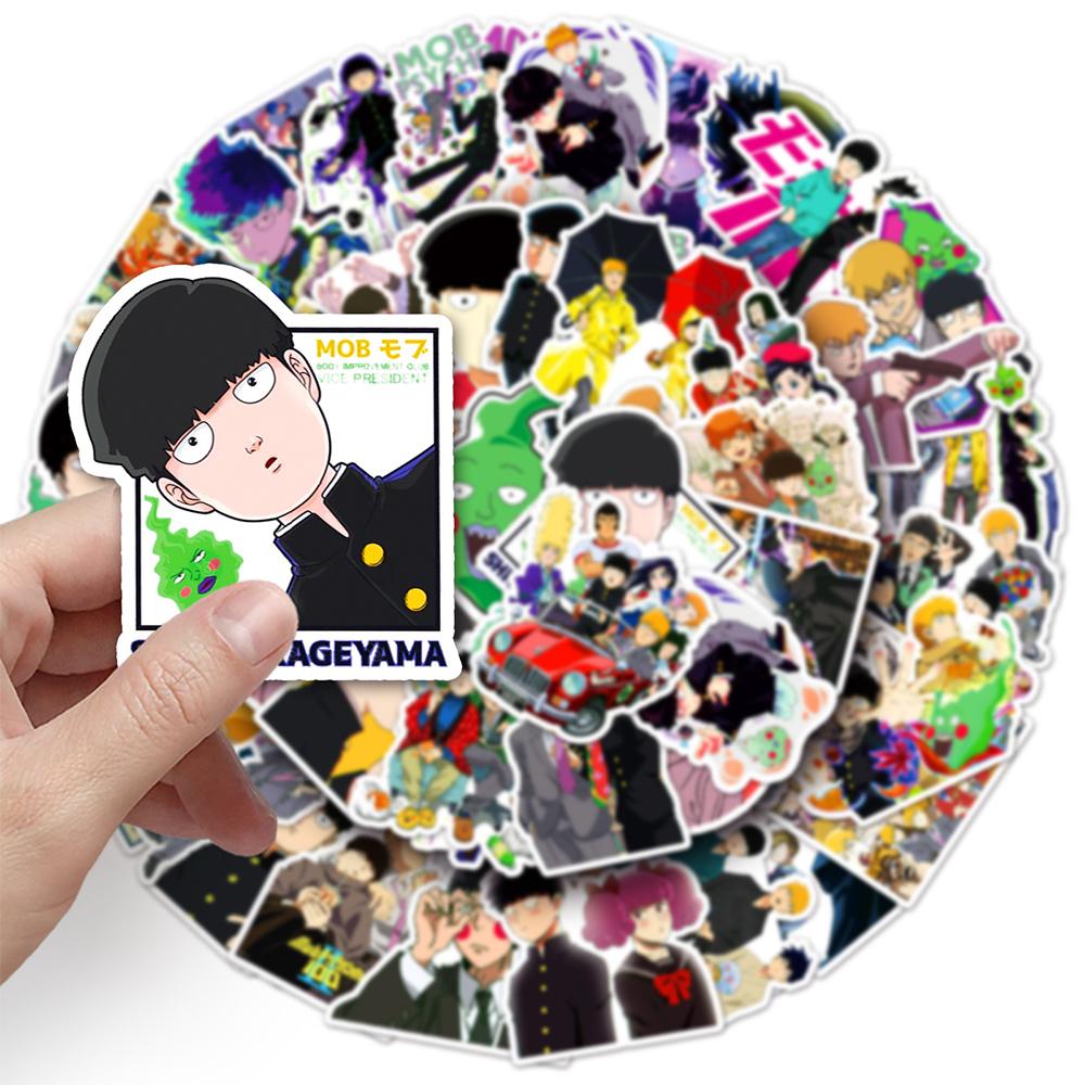 10/30/50pcs Mob Psycho 100 Japanese Anime Stickers Cool Cartoon Graffiti Decals Skateboard Scrapbooking Phone Sticker
