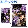 Bizarre Jojo'S Adventure Poster Scroll Painting Peripheral Hanging Painting Bedside Living Room Background Wall Cloth Painting