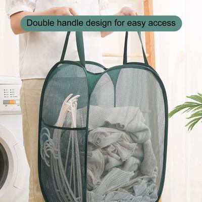 Organizador Lavable Excelente a Prueba de Humedad Hogar Cesto de Lavandería de Malla Contenedor de Almacenamiento de Lavandería