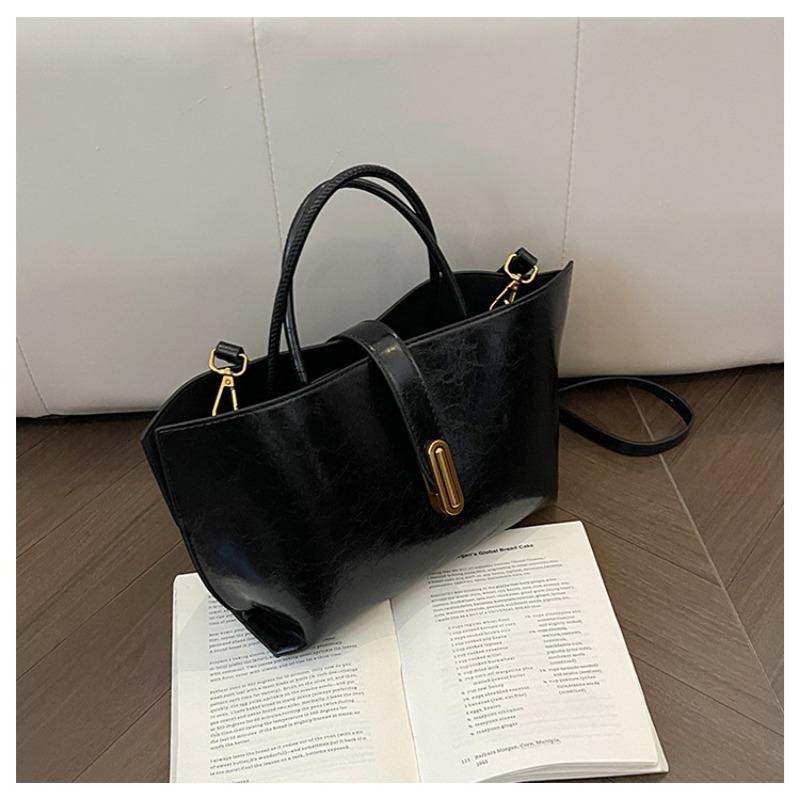 

Bag women s large-capacity new autumn and winter versatile shoulder messenger bag casual portable tote bag чёрный