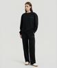 Delma W Wellness Club Semi-Wide Sweatpants - Black