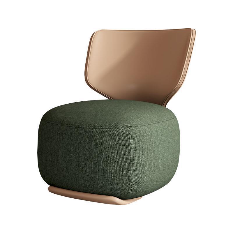 Log Light Luxury First Class Cabin Lounge Sofa Chair Nordic Living Room Fabric Low Stool Balcony Leisure Armchair 2024 New