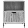 Nightstand Gray Sonoma 49 x 36 x 61 cm Particleboard
