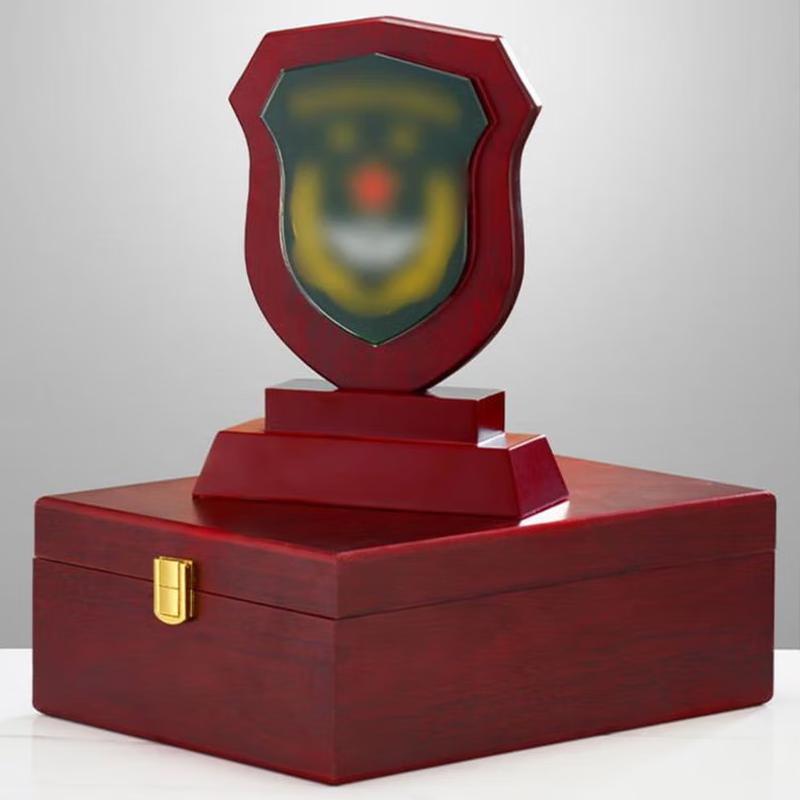 Custom Engraved Redwood Retirement Plaque