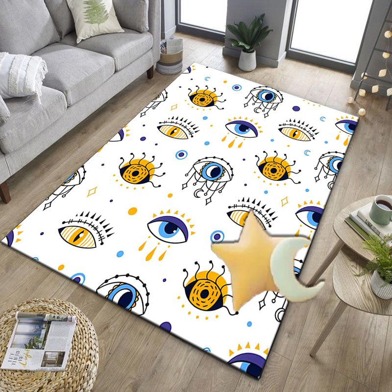 Eyes Pattern Design Art Office Rug Chair Mat, Entryway Carpet, Suitable for Front Door, Bedroom, Living Room, Desk, Holiday Gift