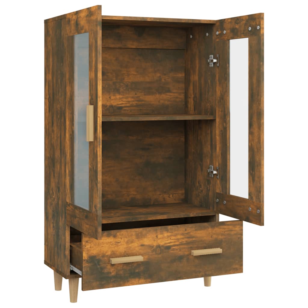 vidaXL Highboard Räuchereiche 70x31x115 cm Holzwerkstoff