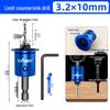 Woodworking Countersink Drill Bit Set: Precision Hole Opener and Screw Hole Beautification Tool.