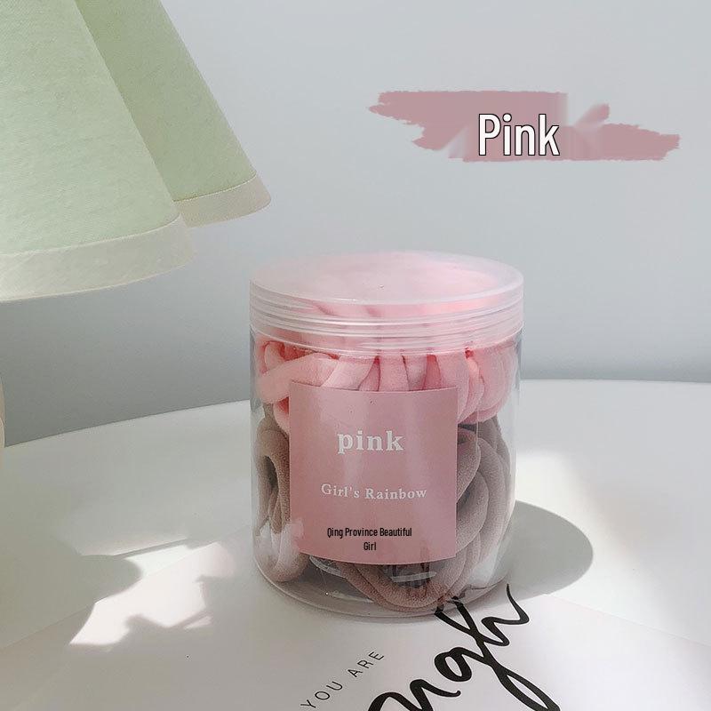 50 High Elasticity Seamless Hair Ties - Durable & Gentle on Hair, Korean Style Bands