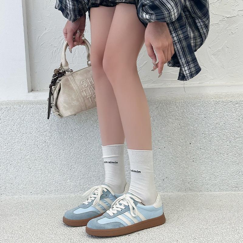 Candy color women's spring and summer new lightweight and breathable casual shoes leather versatile board shoes