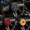 Top Suede Trim LHD RHD Sticker For Mazda 3 Axela CX30 CX-30      2024 2025 Car Steering Wheel Accessories