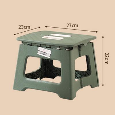 Lightweight Folding Step Stool Multi Purpose Handheld Thickened Footstool Non-Slip Plastic Small Benches Kitchen