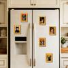 Animal Photo Frame Refrigerator Magnet 3D Wooden Vintage Frame Decorative Fridge Magnet Home Office Whiteboard Locker Decor
