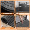 Caravan Outdoor Step Snow Resistant Mat Non-slip Door Mat Solid Color Striped Kitchen Carpet Floor Mat Easy To Clean for Kitchen