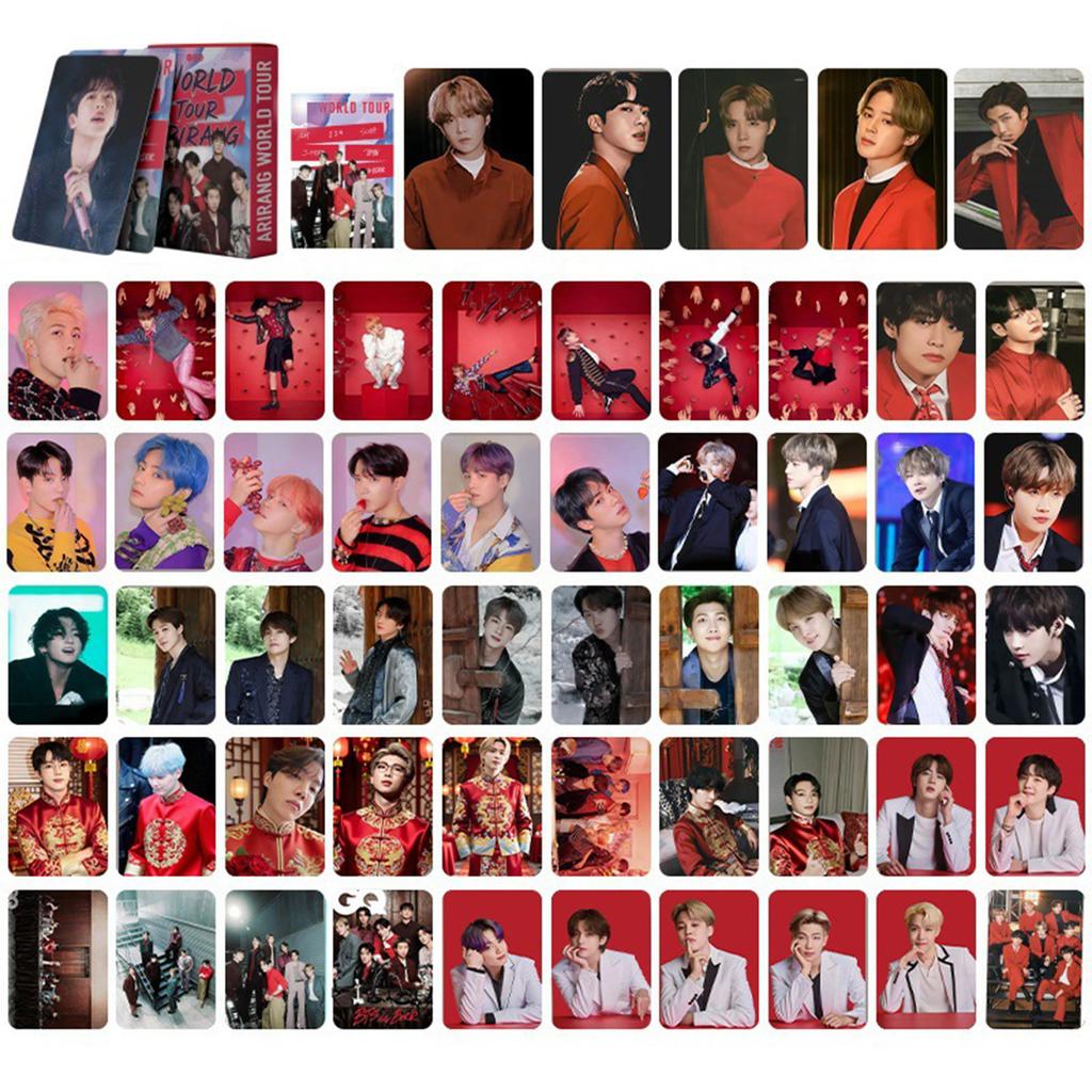World Tour Photocard Set Featuring Multiple Member Images and Tour Locations Printed On Durable Cardstock Collectible Cards for Fans