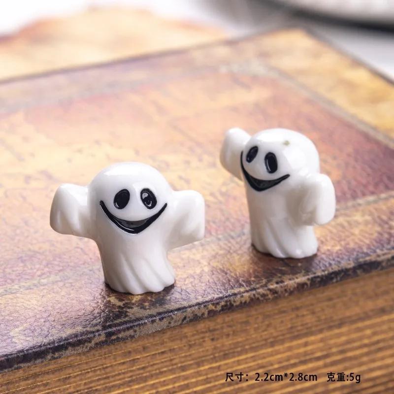 Halloween Ghost Skeleton Small Ornament Desktop Decor Mini Crafts Miniatures Home Room Tablektop DIY Decoration Figurines