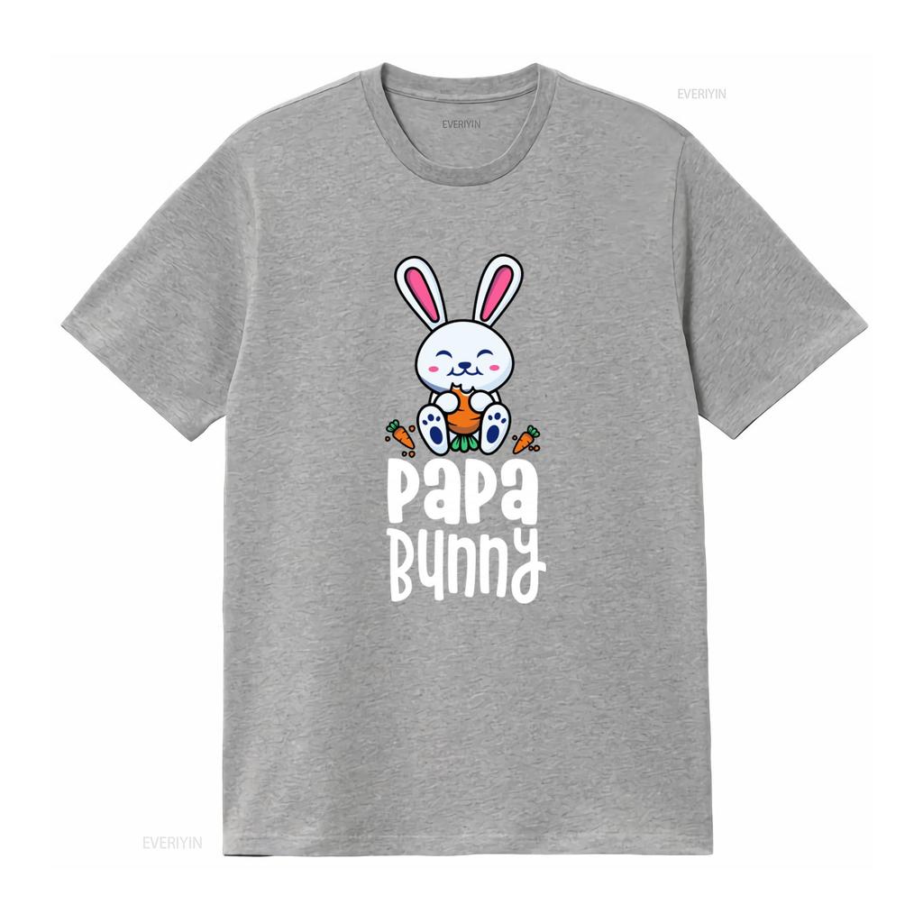 Papa Bunny T Shirt Cute Easter Design for Daddy Mommy Rabbit Lovers Perfect Themed Parties vintage Washed Versatile