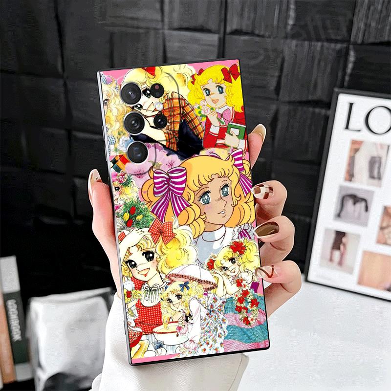 

Anime Candy Candy Soft Phone Case for Samsung Galaxy S26 S25 Edge S24 Ultra S23 Plus S22 S21 FE S20 Black Cover Back Shell Samsung S21 FE