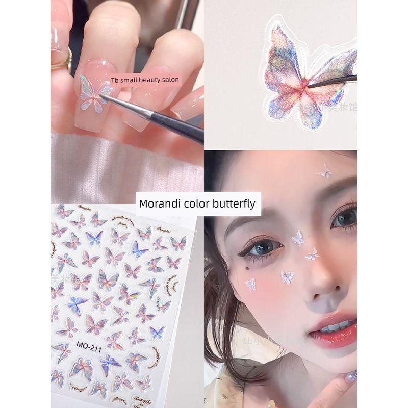Concert Face Stickers, Face Decorations, Butterfly Stickers, Facial Embellishments, Fan Makeup, 3D Face Stickers, Rhinestone Makeup Decorations