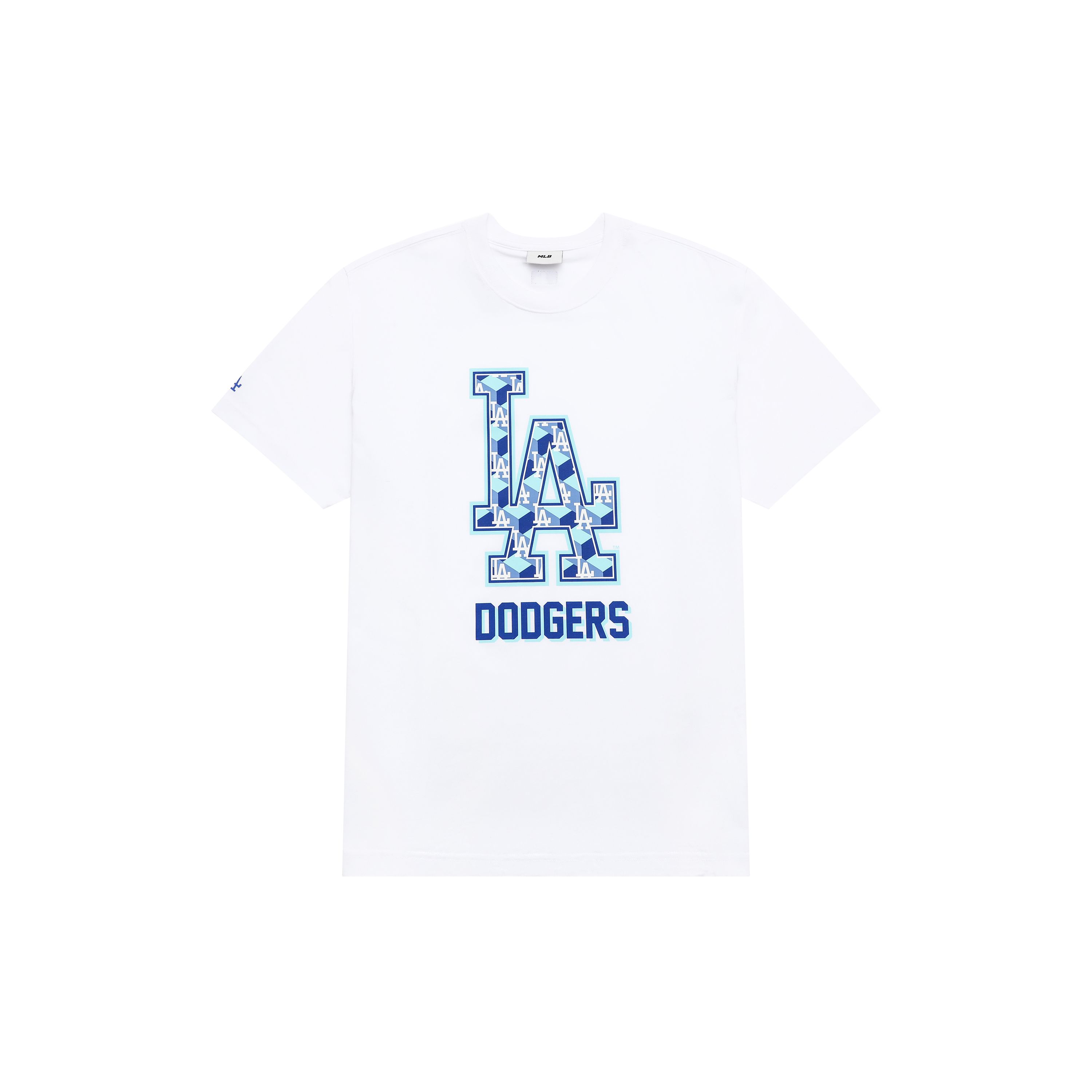 MLB Los Angeles Dodgers Lässiges T-Shirt mit Buchstabenmuster-Print, Amerikanischer Vintage-Stil, Rundhalsausschnitt, Kurze Ärmel, Unisex T-Shirt, Off-White 3ATSM0333-07WHS XXL white