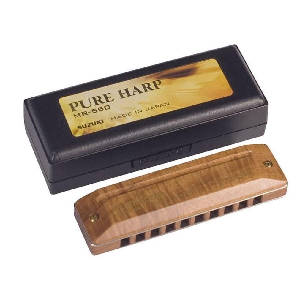 Suzuki PURE HARP 10-Hole Harmonica MR-550H B-Flat Major