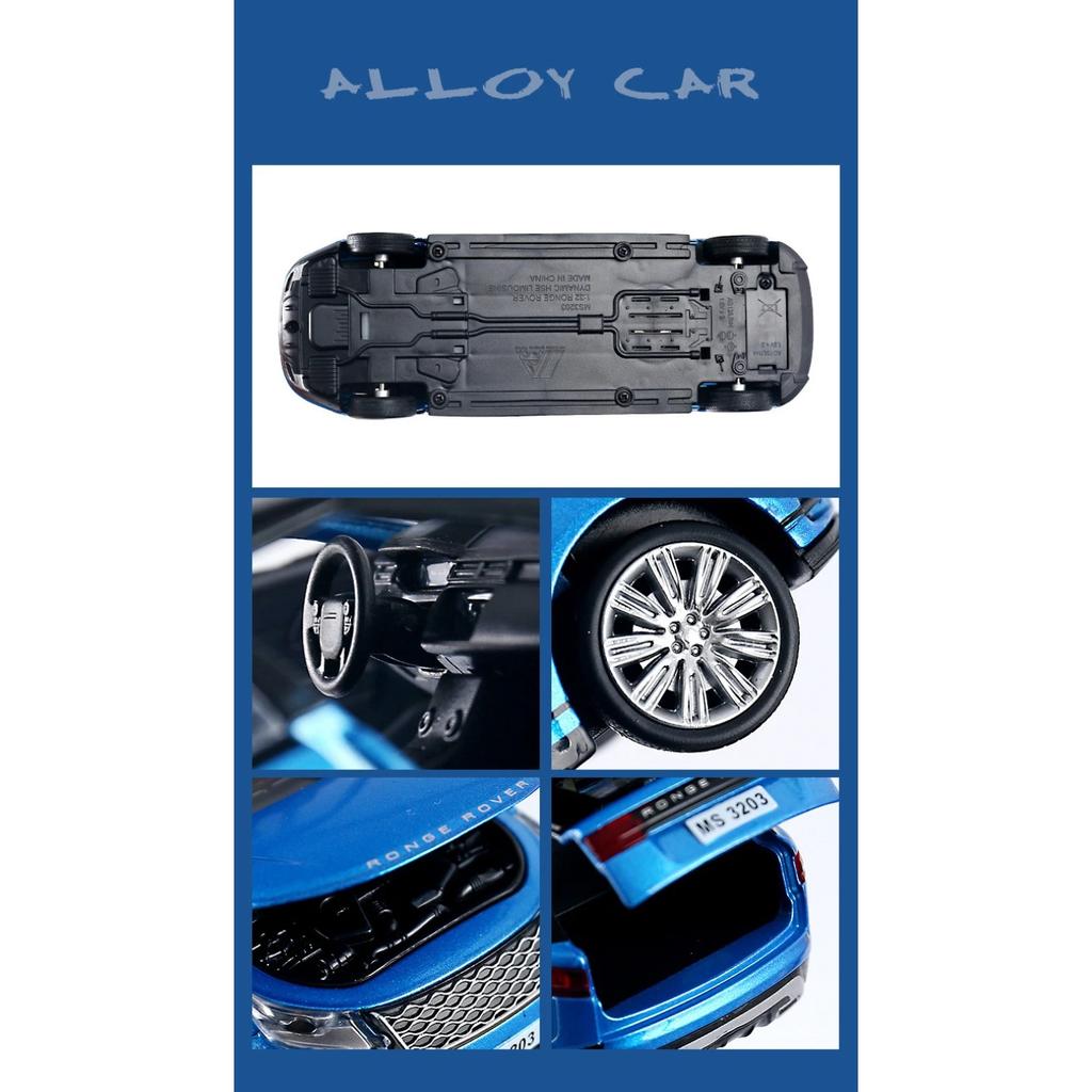 1/32 Range Rover Velar Lengthen Alloy Limousine Metal Diecast Car Model Flashing Musical Kids Toy Vehicles Gift