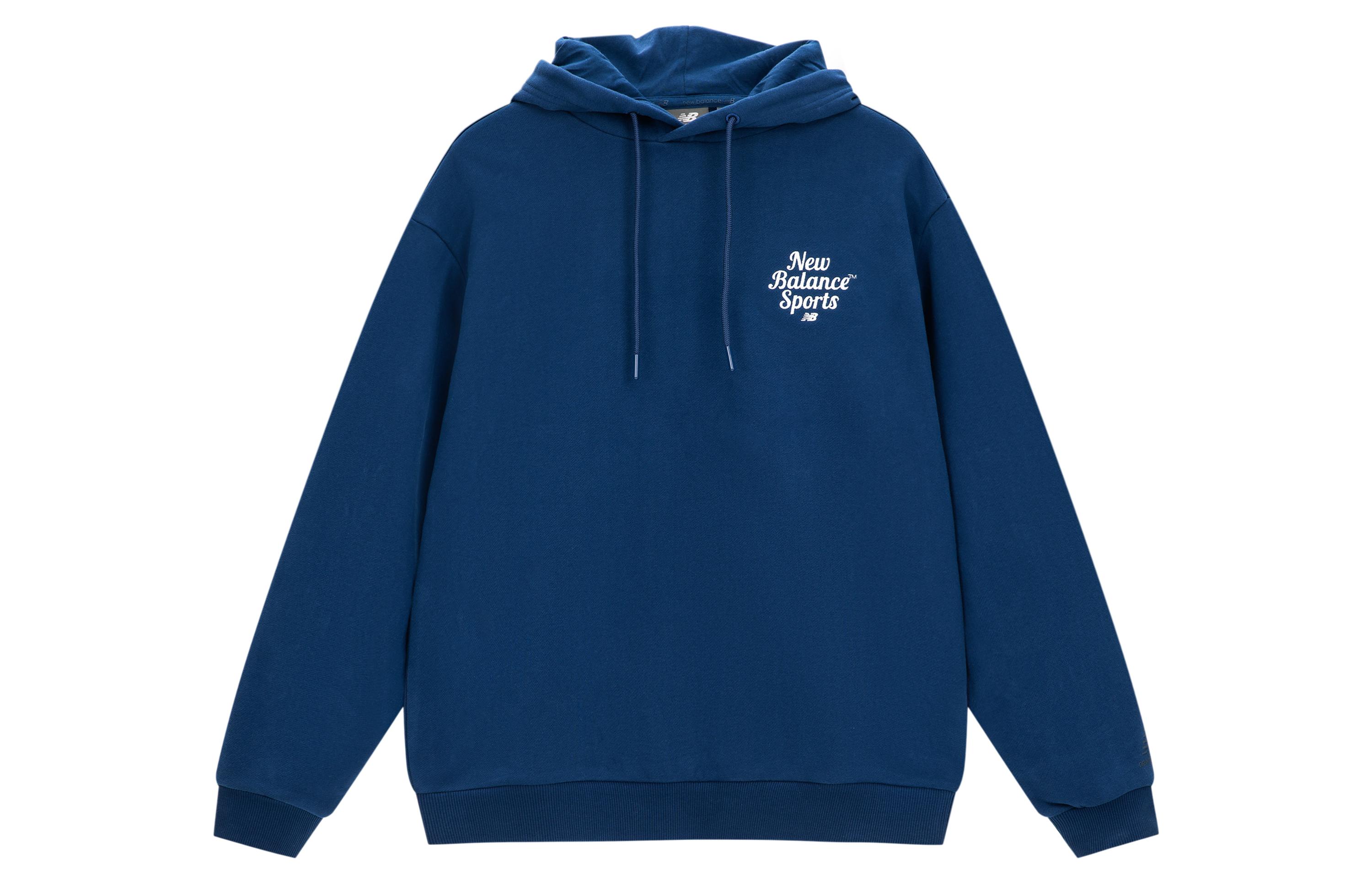 New Balance Sweatshirts Unisex Navy Blue Hooded Moderate Regular 5CD38061-NV S