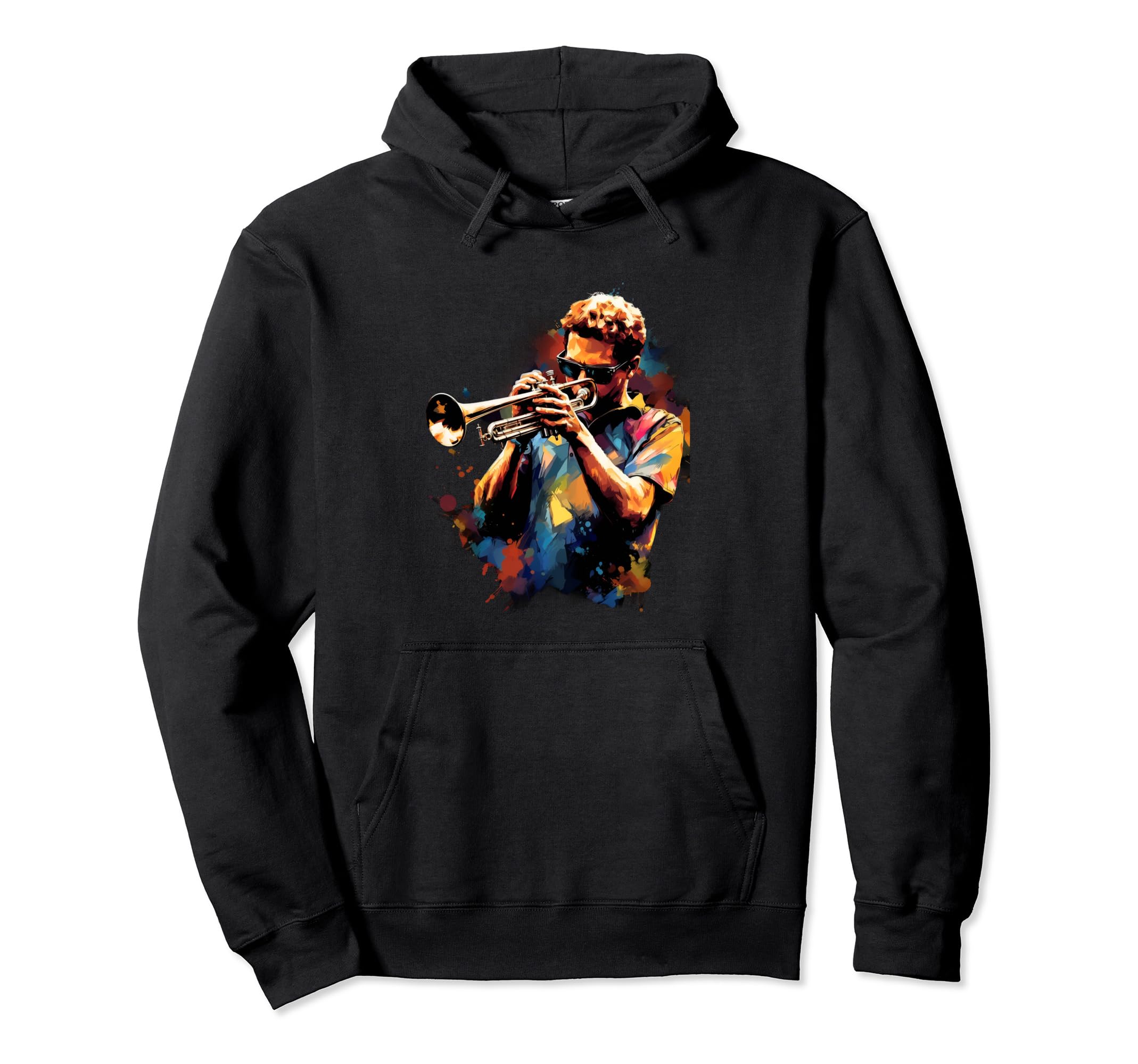 

Trumpet player trumpeter musician watercolor hoodie