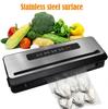 Automatic Stainless Steel 304 Vacuum Heat Sealing Vacuum Sealer Food Machine With 10pcs Vacuum Bags EU Plug