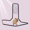 Hamster Zubehör Halterung Verstellbare Höhe Stabil Kreativ Bissfest Rutschfest Sporttraining Einfarbige Eisen Hamster Laufrad Ständer